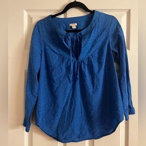 J Crew, textured blouse, loose fit